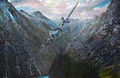 B-17G スイス着陸「バージニア リー II」、2021 年 作： Vincent Alexander Booth