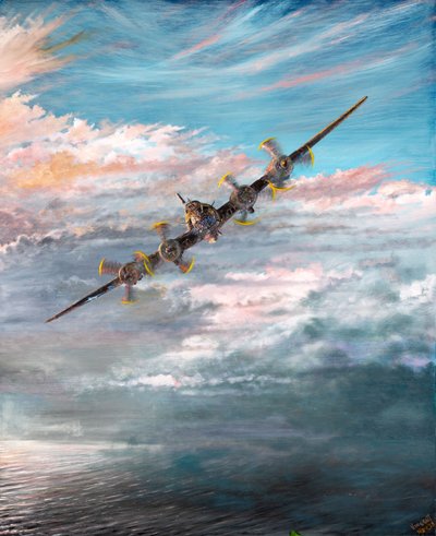 B17Fヘルズ・エンジェルスが帰国、2023年 作： Vincent Alexander Booth