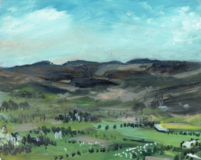 Creag Dhubh、2006年のケアンゴーム（キャンバスボード上のアクリル） 作： Vincent Alexander Booth