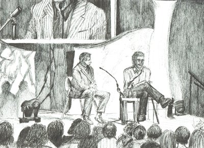 ジョニー・ウォーカーへのインタビュー；2007；（紙にインク 作： Vincent Alexander Booth