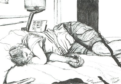 2002年、バルセロナで眠るジェーン 作： Vincent Alexander Booth