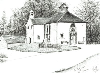 Killin＆Ardeonaig Parish Church、2007年（紙にインク） 作： Vincent Alexander Booth