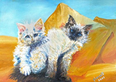 子猫のモンティとベイビー、2001年 作： Vincent Alexander Booth