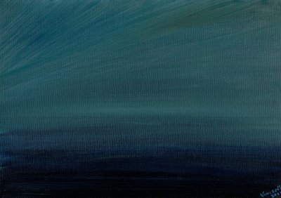 Ocean Twilight、2017年（キャンバスボードに油彩） 作： Vincent Alexander Booth