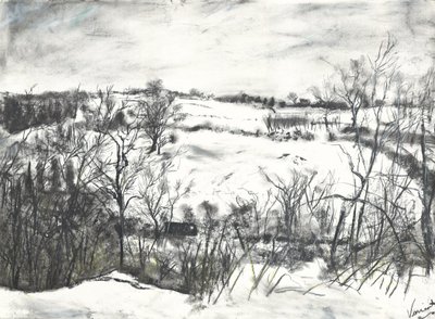 Osmotherleyの土地に積もった雪 作： Vincent Alexander Booth