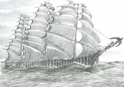 嵐を呼ぶアラル湖の海、2020年 作： Vincent Alexander Booth