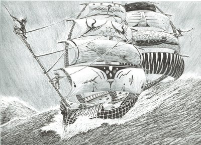 Storm Creators Irish Sea、2017、（紙にインク） 作： Vincent Alexander Booth