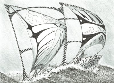 Storm Creators Lincoln Sea、2017年（紙にインク） 作： Vincent Alexander Booth