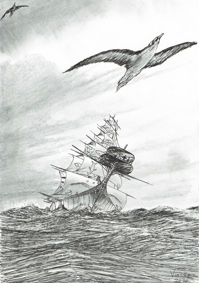 2020年、ミンダナオ島の海に嵐が吹き荒れる 作： Vincent Alexander Booth