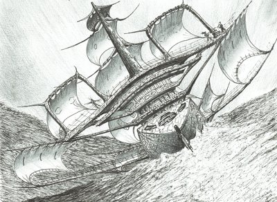 Storm Creators Risser-Larson Sea、2017年（紙にインク） 作： Vincent Alexander Booth