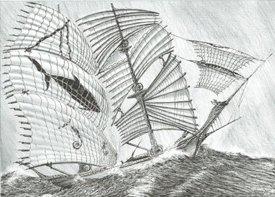 Storm Creators Savu Sea、2017年（紙にインク） 作： Vincent Alexander Booth