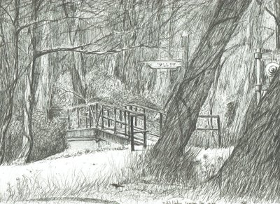 古い金属製の橋、ブラムホール公園、2004年 作： Vincent Alexander Booth