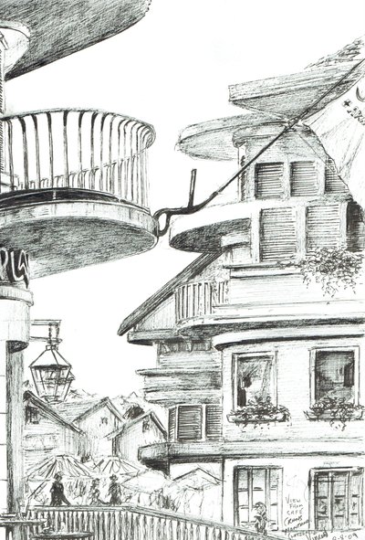 クランのカフェ - モンタナ、スイス, 2009 作： Vincent Alexander Booth