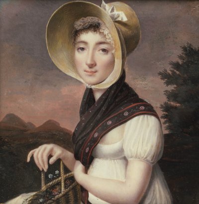 女性の肖像、ca。 1810年。 作： Vincent Bertrand