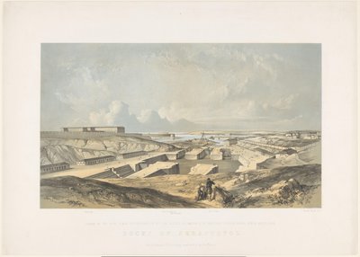 De Haven van Sebastopol、1855 Sebastopol のドック (オブジェクトのタイトル) 作： Vincent Brooks