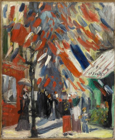パリの7月14日のパーティー 1886年、パリで7月14日。 作： Vincent van Gogh