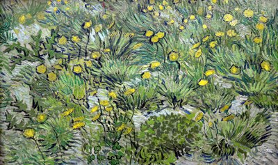 タンポポ タンポポ、1889 年。 作： Vincent van Gogh
