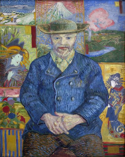 タンギー神父の肖像、1887年。 作： Vincent van Gogh