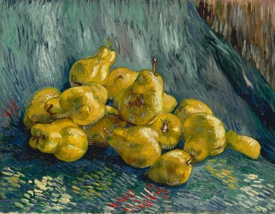 マルメロのある静物、1887-1888。 作： Vincent van Gogh