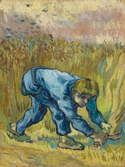 ミレーの後の死神、1889年。 作： Vincent van Gogh