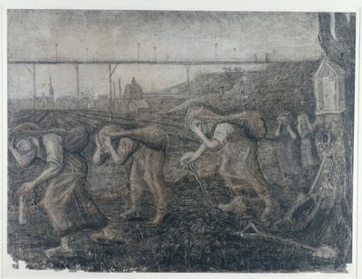 重荷を負う者たち、1881 年。 作： Vincent van Gogh