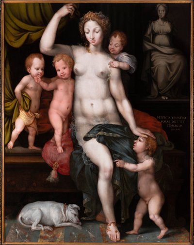 完璧な愛の寓意、1540 年頃。 作： Vincent Sellaer