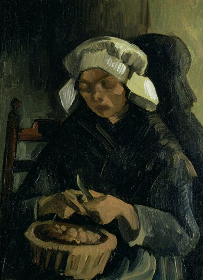 ノイネンピーリングポテトの農民、1885年 作： Vincent van Gogh
