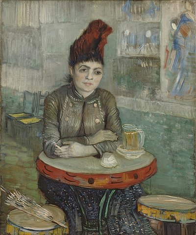 Agostina Segatori imCaféLe Tambourin。 1887 作： Vincent van Gogh