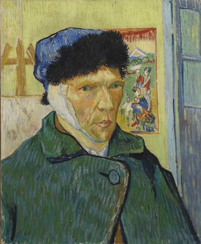 包帯耳付き自画像包帯耳付き自画像、1889。 作： Vincent van Gogh