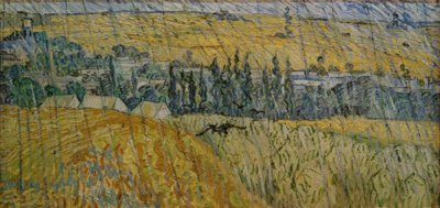 雨の中のオーヴァーズ 作： Vincent van Gogh