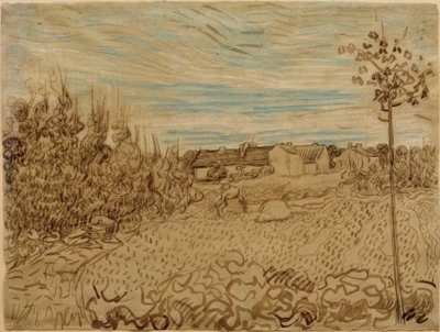 フィールドの農家 作： Vincent van Gogh