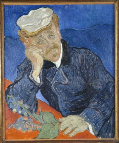 指ぬきとドクターガシェの肖像 作： Vincent van Gogh