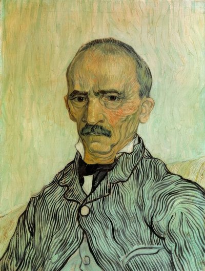 セントポール病院の教育長トラバックの肖像 作： Vincent van Gogh