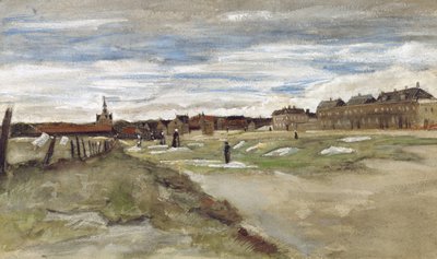 「Blanchisserie à Scheveningen" シェベニンゲンの漂白工場（レクト）、"Femme de Scheveningen" シェベニンゲンの女性（裏面） 作： Vincent van Gogh