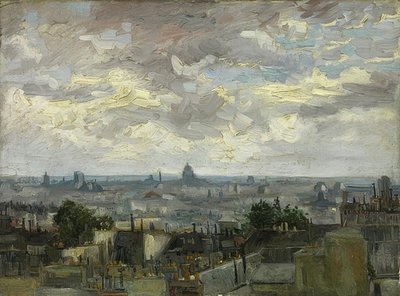 パリの眺め1886 作： Vincent van Gogh