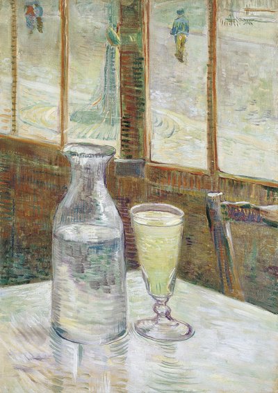 アブサンのカフェテーブル 作： Vincent van Gogh