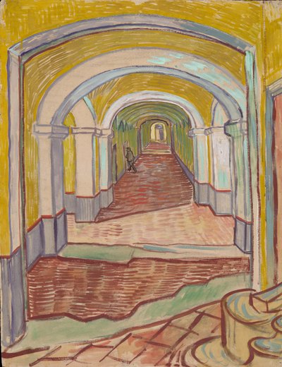 亡命中の回廊 作： Vincent van Gogh