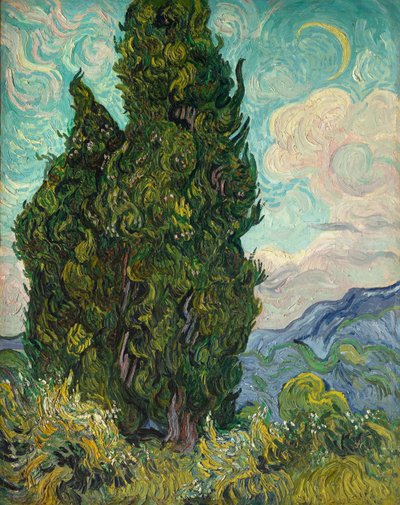 糸杉 作： Vincent van Gogh