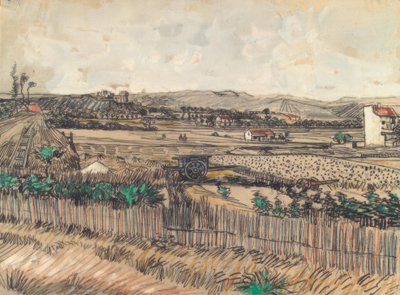 青いカート 作： Vincent van Gogh