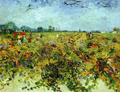 緑のブドウ畑 作： Vincent van Gogh