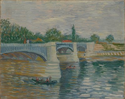 クルブヴォア橋。 1887 作： Vincent van Gogh