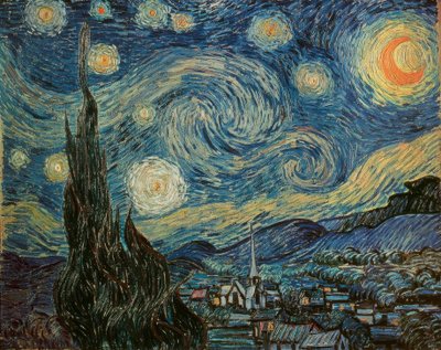星空の夜 作： Vincent van Gogh