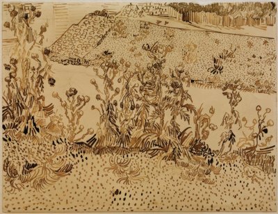 道端のアザミ 作： Vincent van Gogh