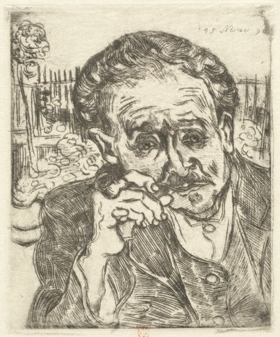 ガシェ博士（パイプを持つ男） 作： Vincent van Gogh