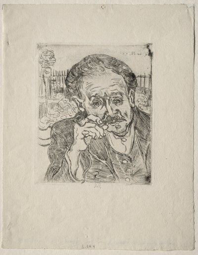 ガシェ博士、1890 作： Vincent van Gogh