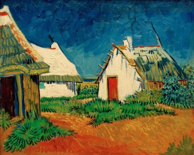 サントマリーの3つの白い小屋 作： Vincent van Gogh