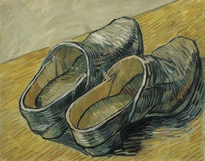 革の下駄。 1889 作： Vincent van Gogh