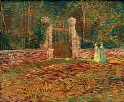 アニエールのボイヤーダルゲンソン公園への入り口 作： Vincent van Gogh