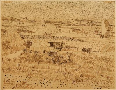 プロヴァンスの収穫 作： Vincent van Gogh