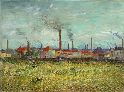 クリシーの工場。 1887 作： Vincent van Gogh